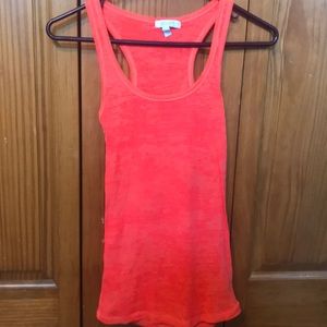 Hot orange tank top